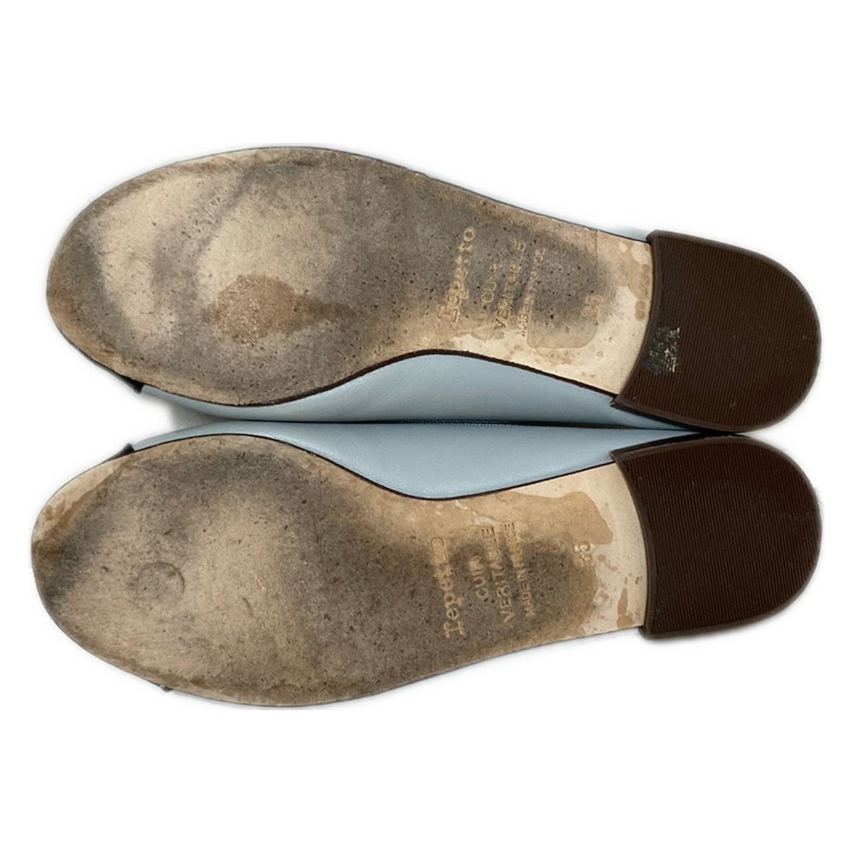 repetto(レペット) フラットシューズ 35 レディース - ライトブルー×黒