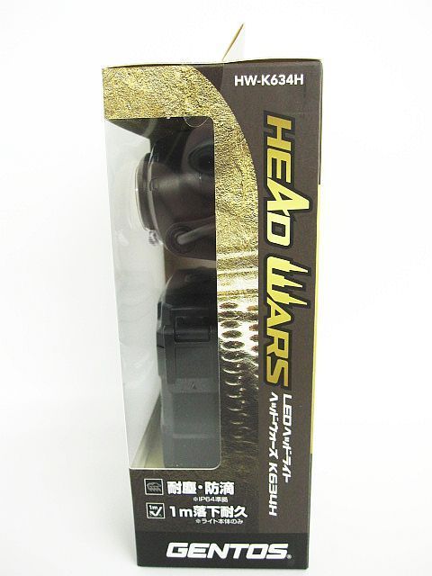 未使用 GENTOS HW-K634H LEDヘッドライト ブラック ヘッドウォーズ
