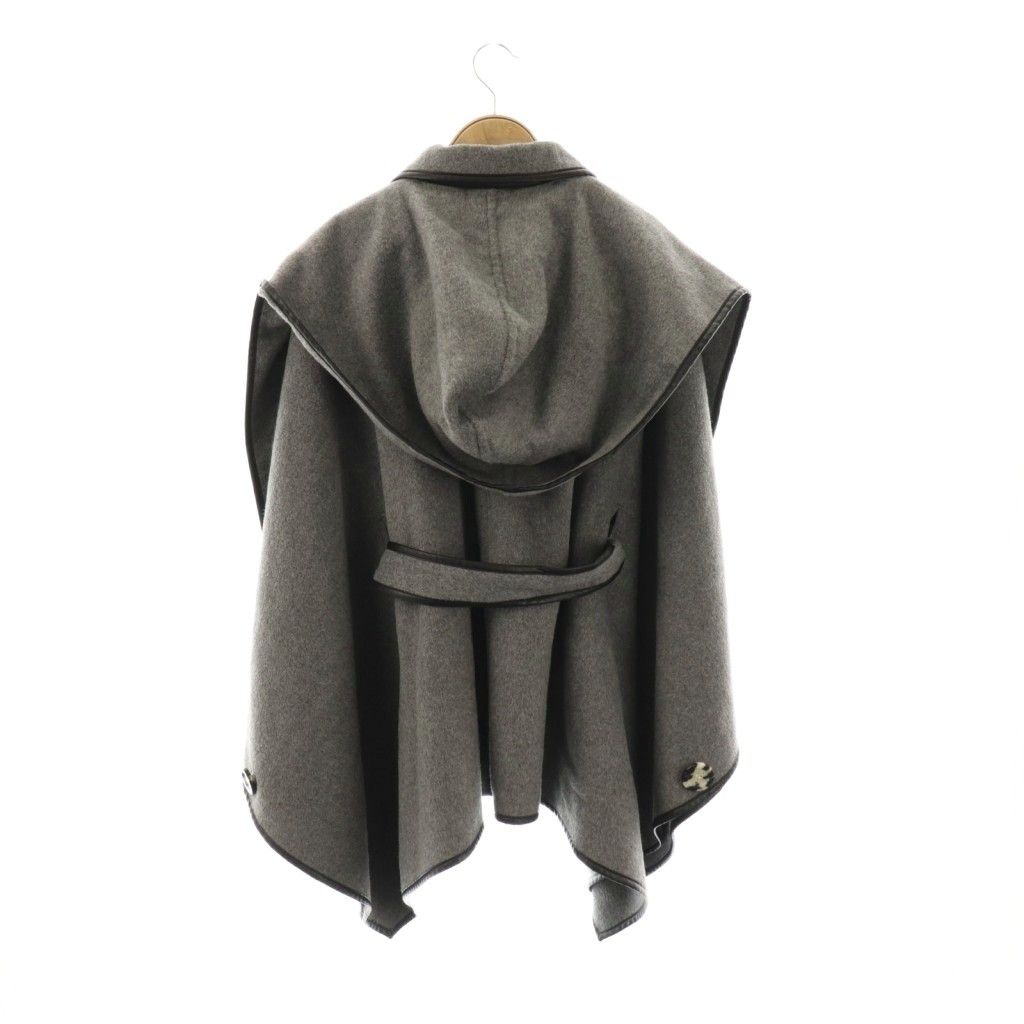 スナイデル SNIDEL ポンチョコート F グレー ブラック /DO □OS - メルカリ