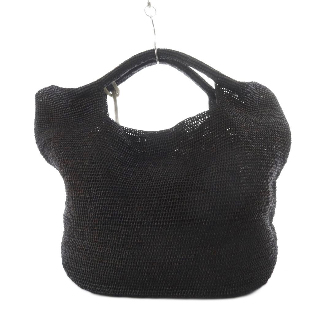 ハイジクライン heidi klein ラフィアバッグ かごバッグ ハンドバッグ ブラック YO 28 SH