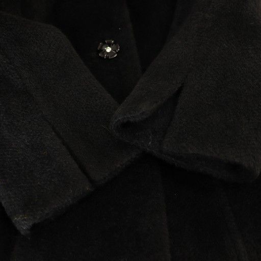 エムズグレイシー M'S GRACY リボン アルパカ混 ステンカラーコート 38