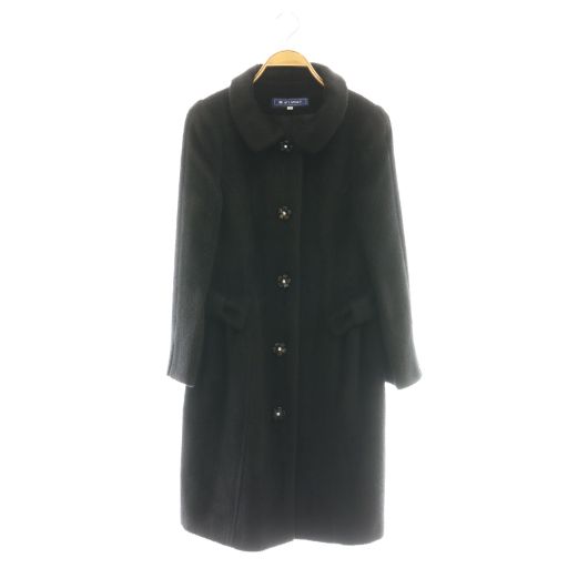 エムズグレイシー M'S GRACY リボン アルパカ混 ステンカラーコート 38