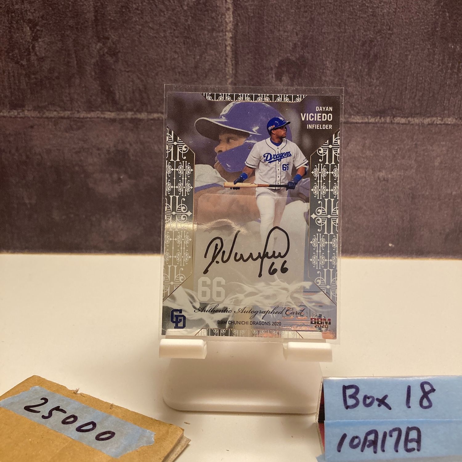 2020 BBM ダヤンビシエド Dayan Viciedo 4 9 直筆サインカード 中日ドラゴンズ 30 th Anniversary カード