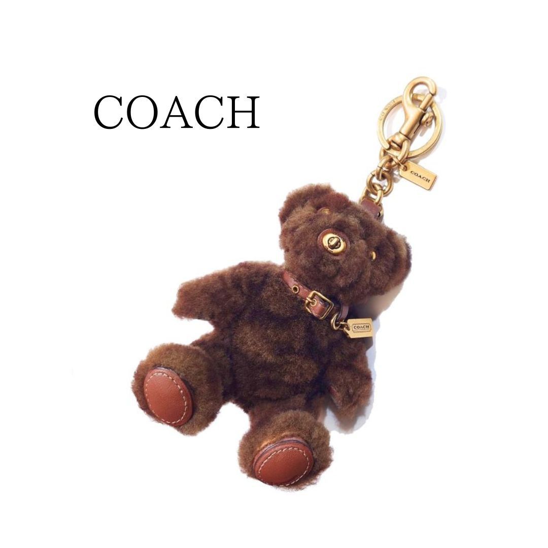 新品タグ付✨COACH コーチ シグネチャー テディベア バッグチャーム くま 新品タグ付✨COACH コーチ シグネチャー テディベア バッグチャーム くま