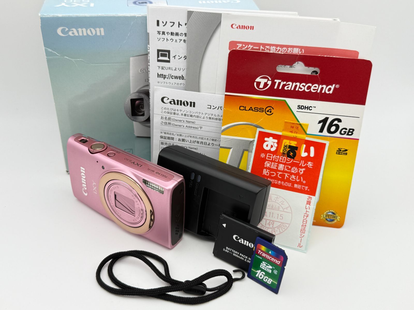 CANON IXY 630 ピンク 付 キャノン イクシー デジタルカメラ 光学12倍ズーム