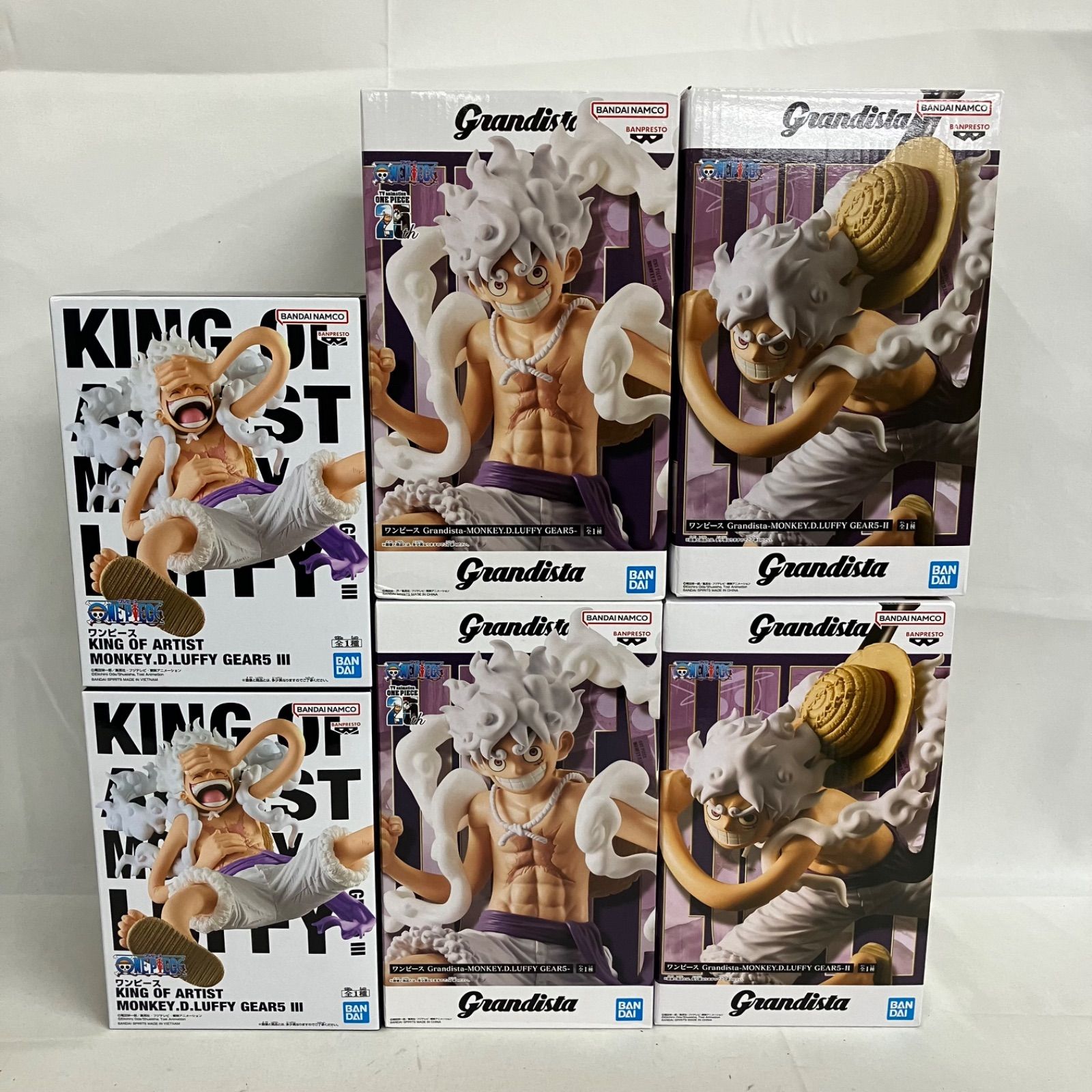 ワンピース　キングオブアーティスト　ルフィ 6点セット 6個セットワンピースフィギュアKING of artist ルフィGEAR5ニカ