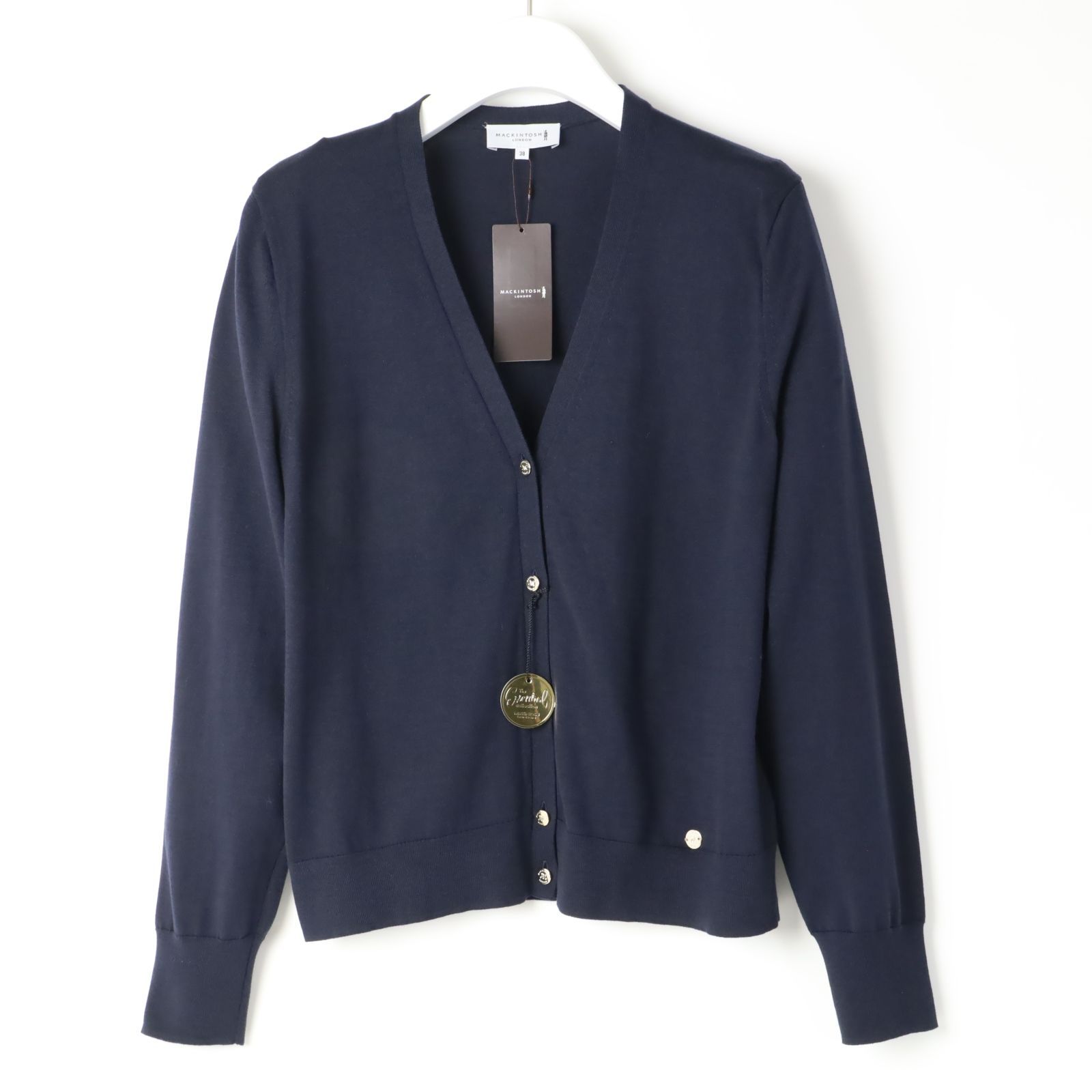 ロンドン スビンコットンニットカーディガン38