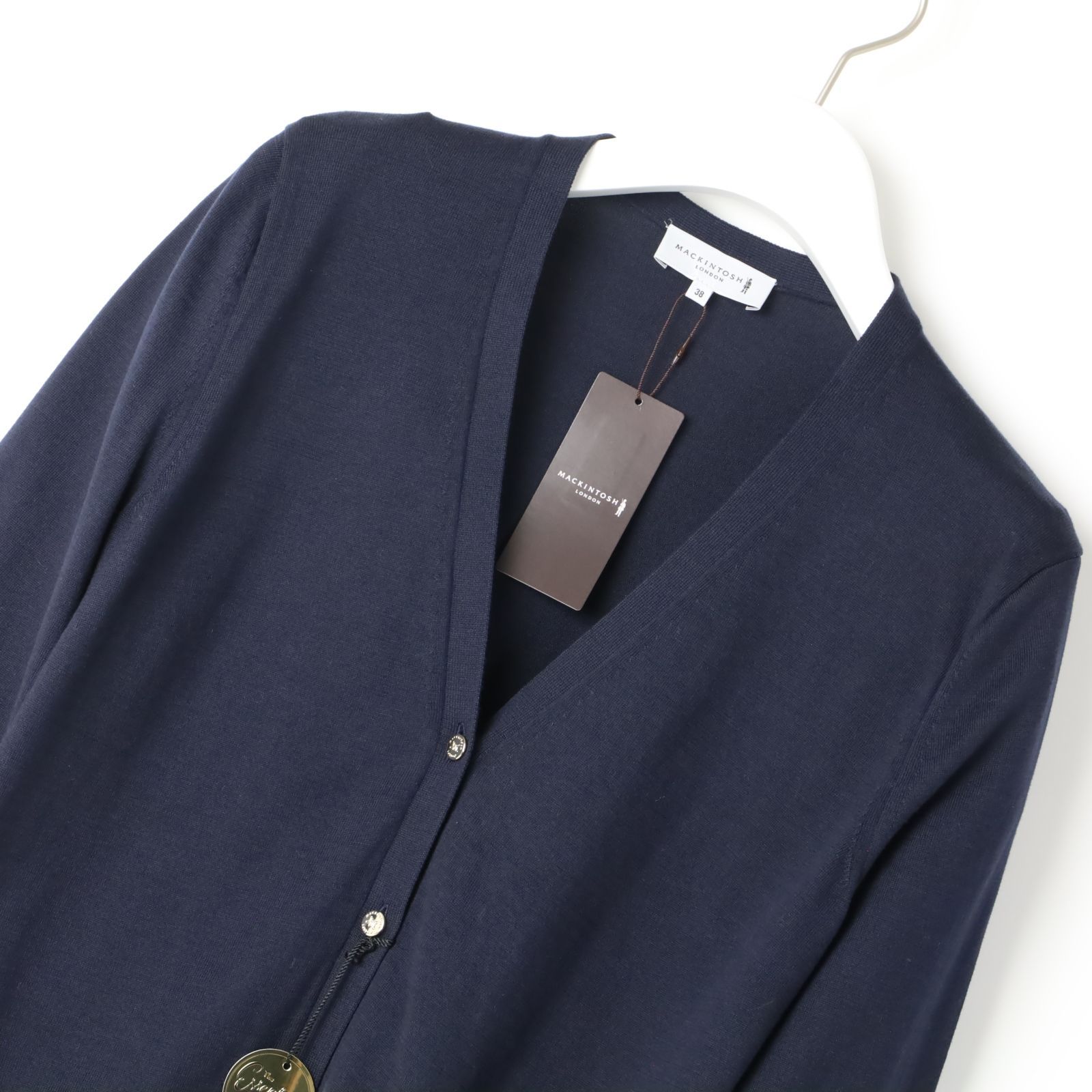 LONDON マッキントッシュ ロンドン スビンコットンニットカーディガン38 ニットセーター 675
