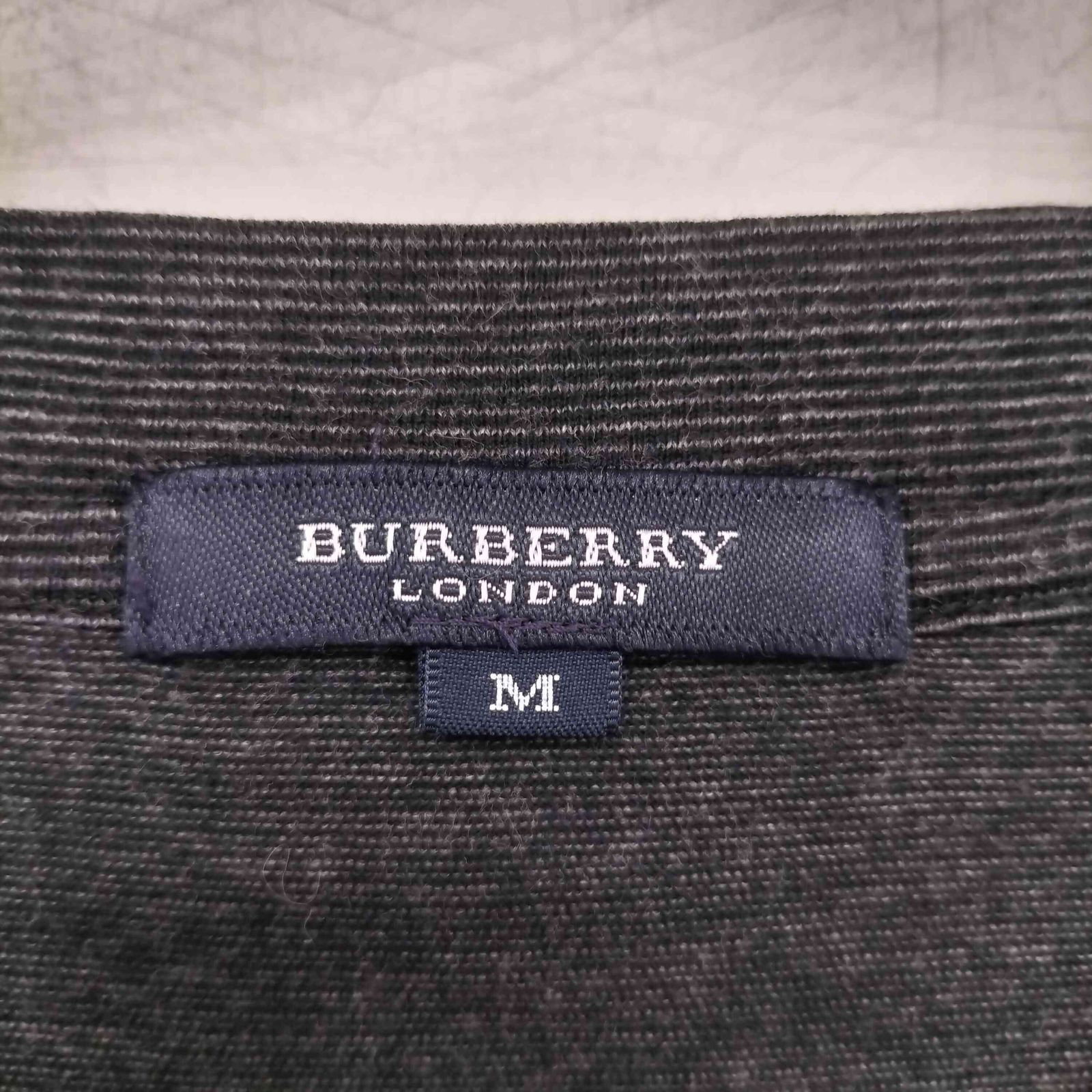 バーバリーロンドン BURBERRY LONDON ボーダー柄 コットンカーディガン