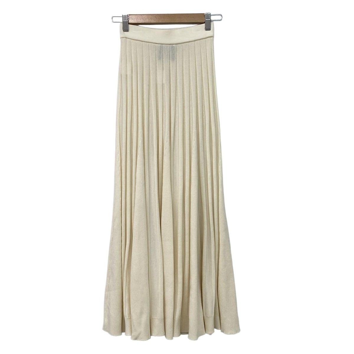 ATON エイトン ロングスカート サイズ02 M レディース - アイボリー マキシ丈