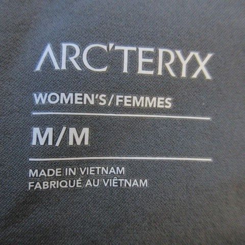  アークテリクス ARC TERYX ニットソー カットソー ラウンドネック 長袖 裏フリース ストレッチ ワンポイント ロゴ アウトドア M グレー AO 8 GY 18 長袖 Tシャツ カットソー