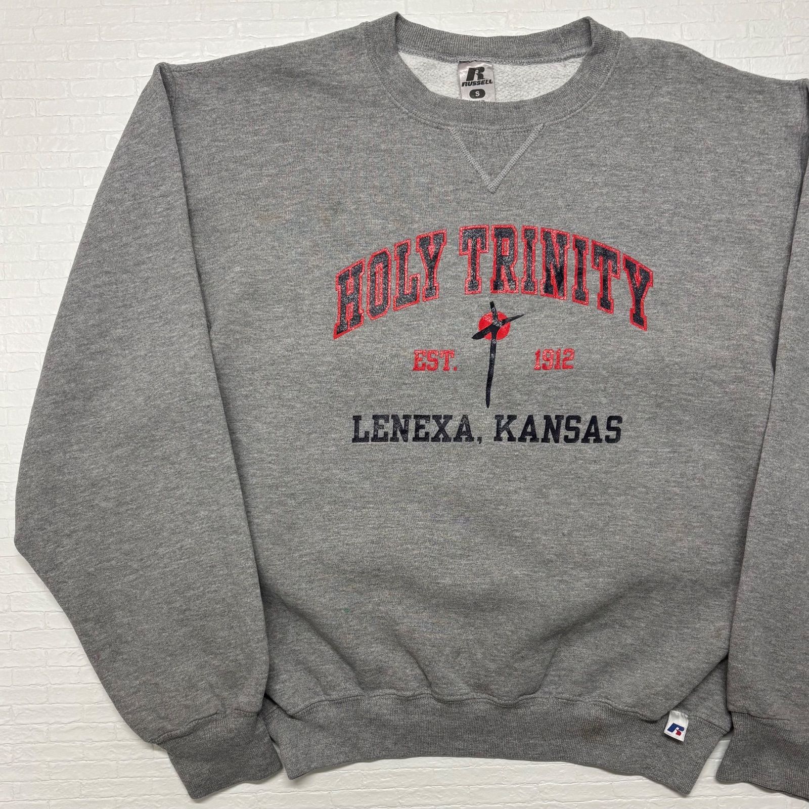 ラッセルアスレティック スウェット 前V グレー S | メンズ レディース