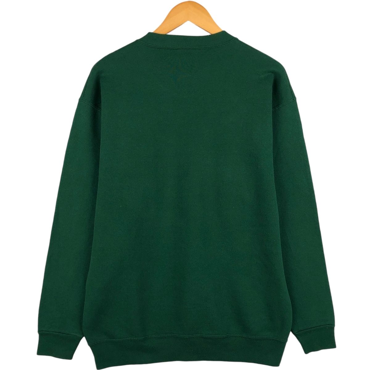 80s ONEITAカレッジプリントスウェット古着グリーン美品 L当時物CBOY 古着 90年代 オニータ ONEITA NFL GREEN BAY PACKERS グリーンベイ