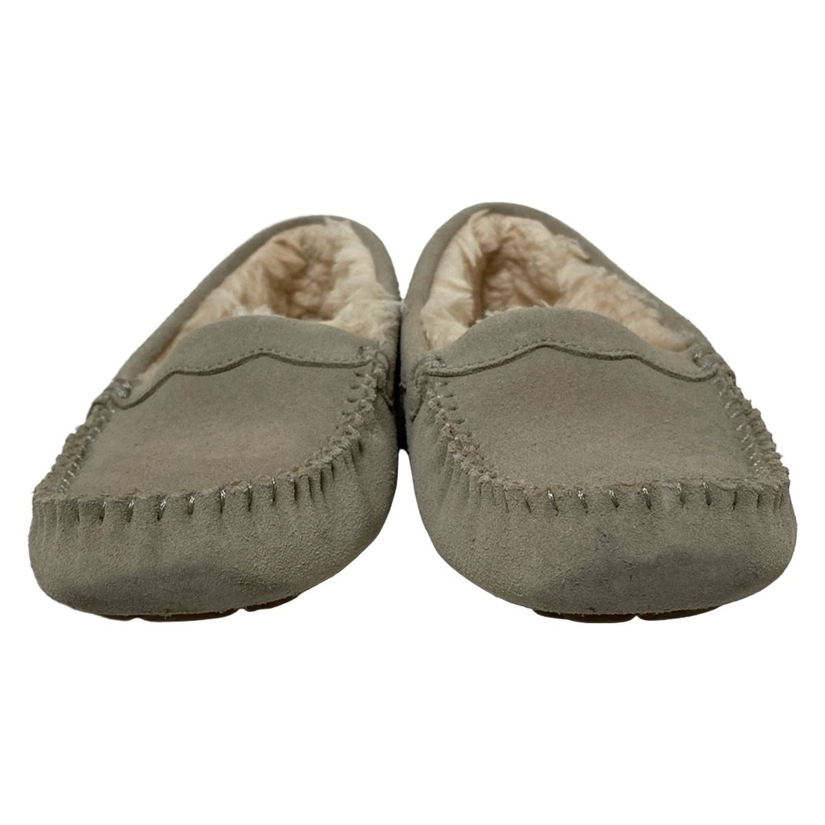  UGG アグ フラットシューズ 22 レディース スカラップドモック 1118841 グレーベージュ モカシン ムートン フラットシューズ バレエシューズ パンプス