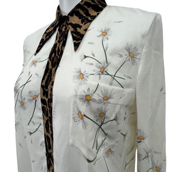 ○◇ ミュウミュウ MIU MIU トップス シャツブラウス 長袖 薄手 ヒョウ