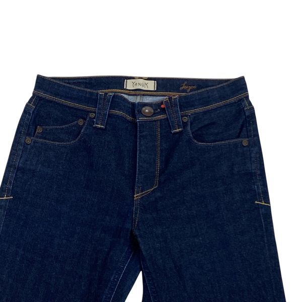 ヤヌーク YANUK デニムパンツ ジーンズ スリムストレート インディゴブルー 綿混 コットン混 23 S 7号 レディース 5 Y 409