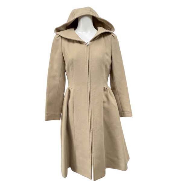 □ ルネ Rene アウター ロングコート ウールコート 長袖 FOXファー