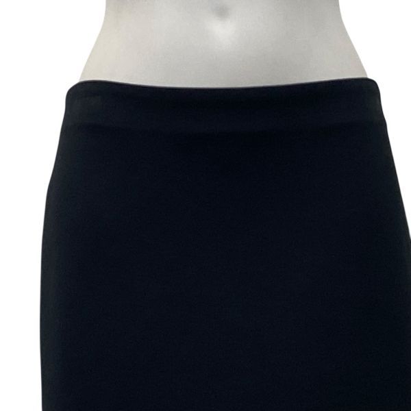 エスマックスマーラ S Max Mara ロングペンシルスカート タイト Iライン バックスリット 黒 ブラック M 9号 レディース 5 Y 432