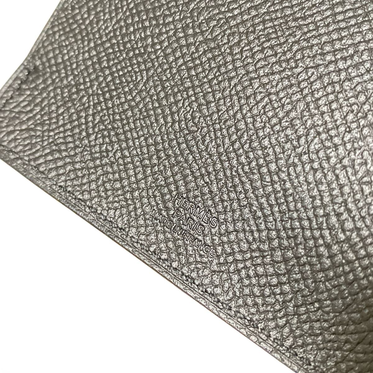  HERMES エルメス 小物入れ ターマックPM 黒 パスポートケース シルバー金具 その他 小物