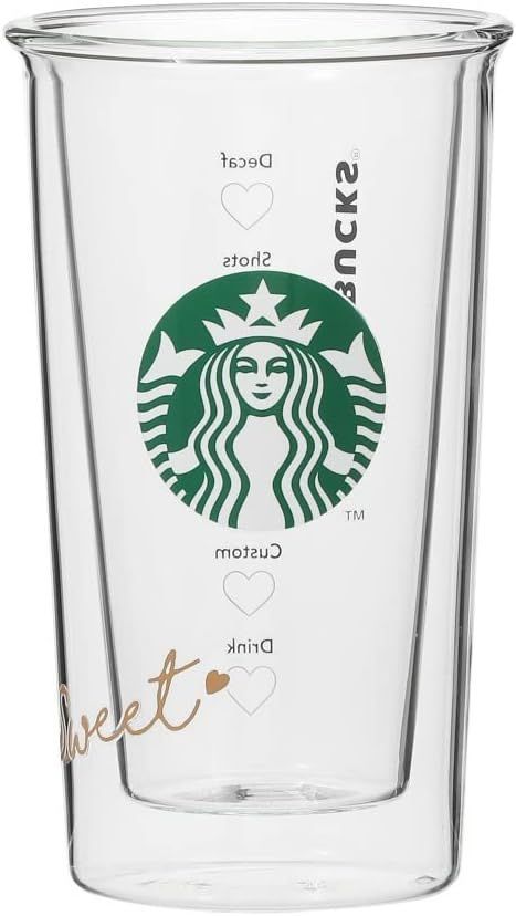 セット 状態 スタバ スターバックス バレンタイン2025 耐熱ダブルウォールグラス 355 L ガラス タンブラー ペア 323 v 10