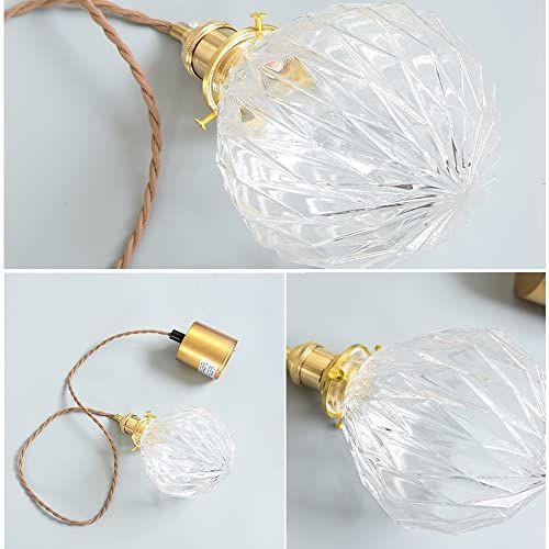  ペンダントライト おしゃれ ガラス ダイニング ダクトレール用 1灯 天井照明 LED照明器具 アンティーク レトロ かわいい ヴィンテージ シンプル 真鍮 玄関 トイレ キッチン 食卓 寝室 リビング 階段 ベッドルーム 8 ed 7 f 35 c その他 キッチン 食器