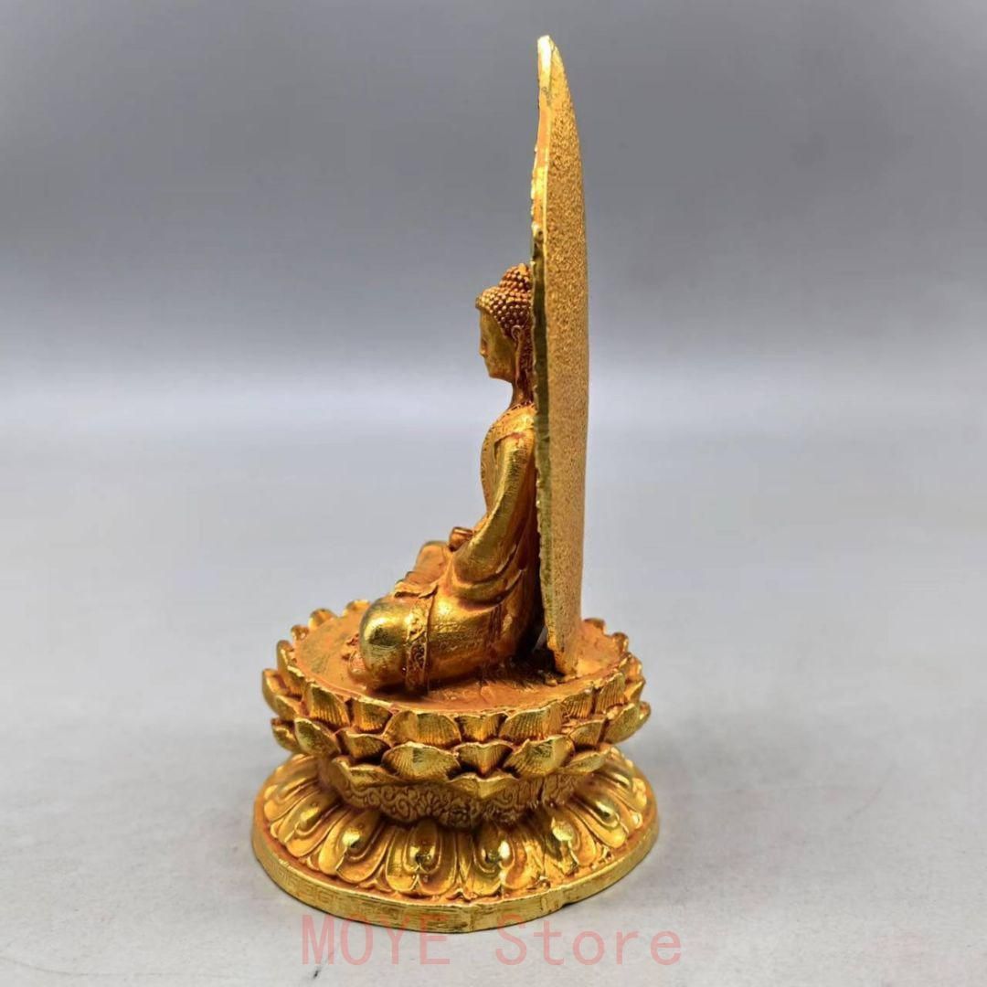 釈迦牟尼仏 仏像 工芸品 美術品 置物gy1216 - メルカリ