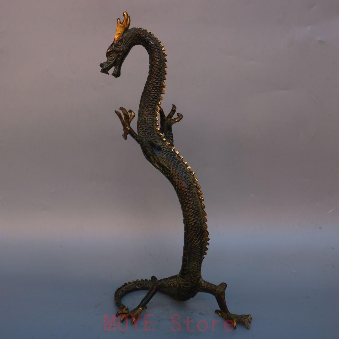 銅 重工 ドラゴン 装飾品 工芸品 美術品 置物gy1216 - メルカリ