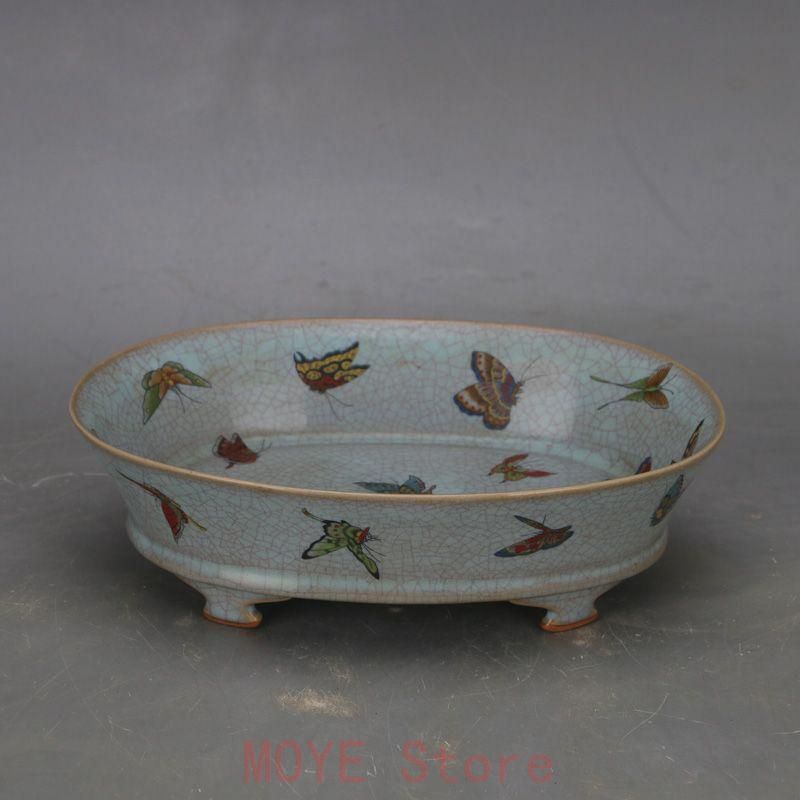 宋汝窯藍釉菊花弁水仙盆 筆洗 書道具 文房具 現代工芸品 美術品 置物 宋汝窯藍釉菊花弁水仙盆 筆洗 書道具 文房具 現代工芸品