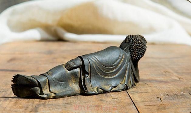 仏教美術 仏像 寝仏釈迦牟尼仏 工芸品 美術品 置物gy1216 - メルカリ