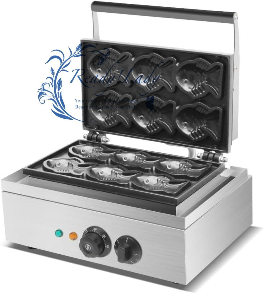 鯛焼き器 鯛焼きメーカー業務用電気たい焼き機 業務用電気加熱たい焼き焙煎機 タイ焼き機 アイスクリームたい焼き焙煎機 均一加熱三種焙煎機 ブラック