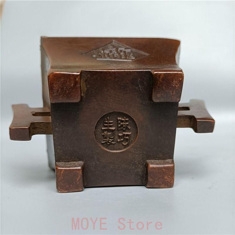 四方炉 日進斗金宣徳炉 装飾品 工芸品 置物gy1216 - メルカリ