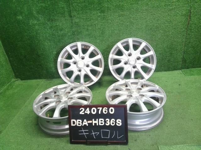 社外 SIBILLA 13インチ アルミホイール 4本 アルト キャロル外し 自社品番240760