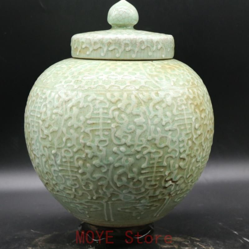 民窯開片影清茶筒 景徳鎮 陶磁器 装飾品 工芸品美術品 置物 民窯開片影清茶筒 景徳鎮 陶磁器 装飾品 工芸品美術品 置物gy1216