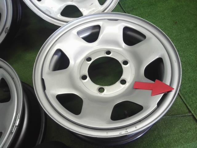15インチ 6穴 139 7 スチールホイール 4本 自社品番240766