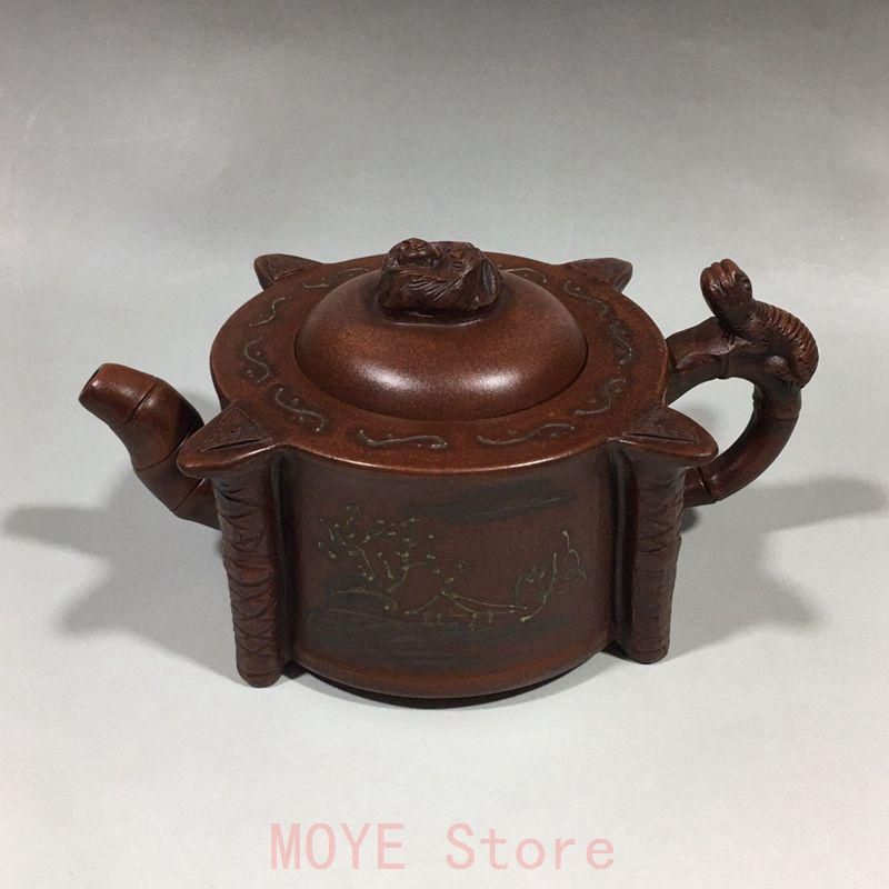 宜興  紫砂壷  チ竜紫砂壷  工芸品 美術品 置物 宜興 紫砂壷 チ竜紫砂壷 工芸品 美術品 置物gy1216 - メルカリ