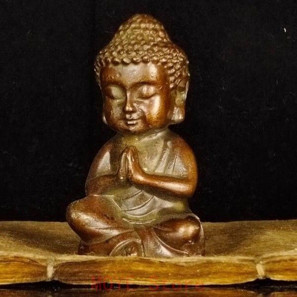 釈迦牟尼仏 菩薩 観音 銅製 仏像 彫刻 置物 開運 風水gy1216 - メルカリ