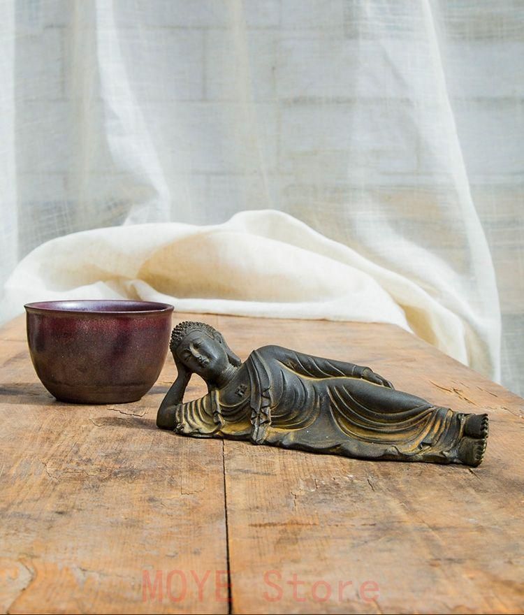 仏教美術 仏像 寝仏釈迦牟尼仏 工芸品 美術品 置物gy1216 - メルカリ