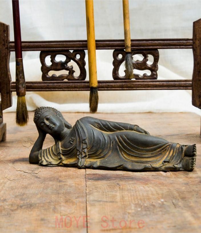 仏教美術 仏像 寝仏釈迦牟尼仏 工芸品 美術品 置物gy1216 - メルカリ