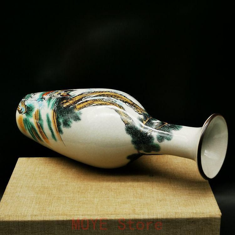 乾隆粉彩兎兎美人尖花瓶 景徳鎮 陶磁器 装飾品 現代工芸品美術品 置物