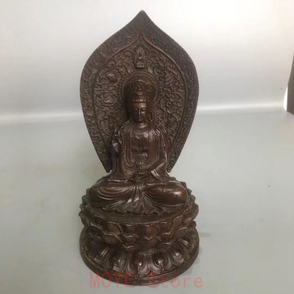 仏教美術 菩薩 観音 銅製 仏像 彫刻 置物 開運 風水gy1216 - メルカリ