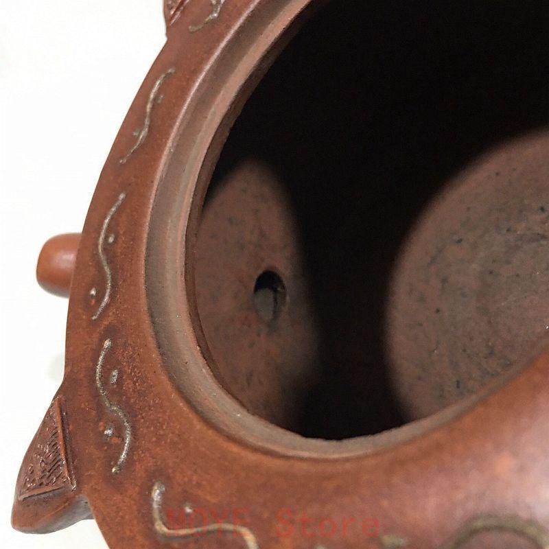  宜興 紫砂壷 チ竜紫砂壷 置物gy 1216 陶芸 工芸品