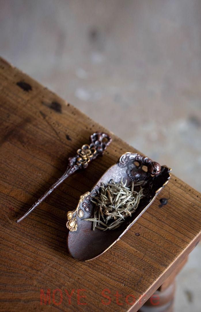 梅の花の手浮彫り茶則 茶杓 新品未使用 茶道具gy1216 - メルカリ