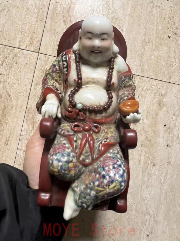 曽龍昇 パステルロッキング チェア 羅漢仏像gy 1216