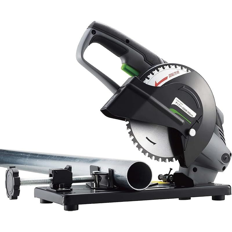 高儀 Takagi チップソー切断機 165 mm EARTH MAN CS 100 TAA 加工物の固定 取り外しが素早くできるクイックバイス チップソー 電動工具 高速カッター 電動のこぎり 卓上丸ノコ 高速切断機 0