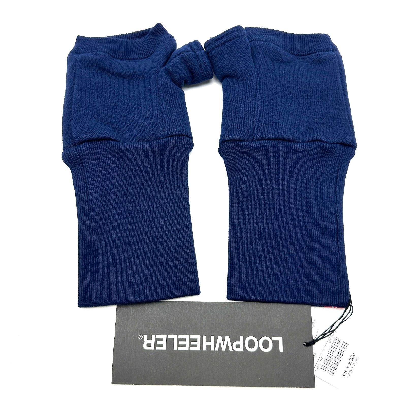 元住吉 ループウィラー ビームス BEAMS 吊裏毛 グローブ 手袋 11-46-0181-593-79-88 ネイビー フリーサイズ