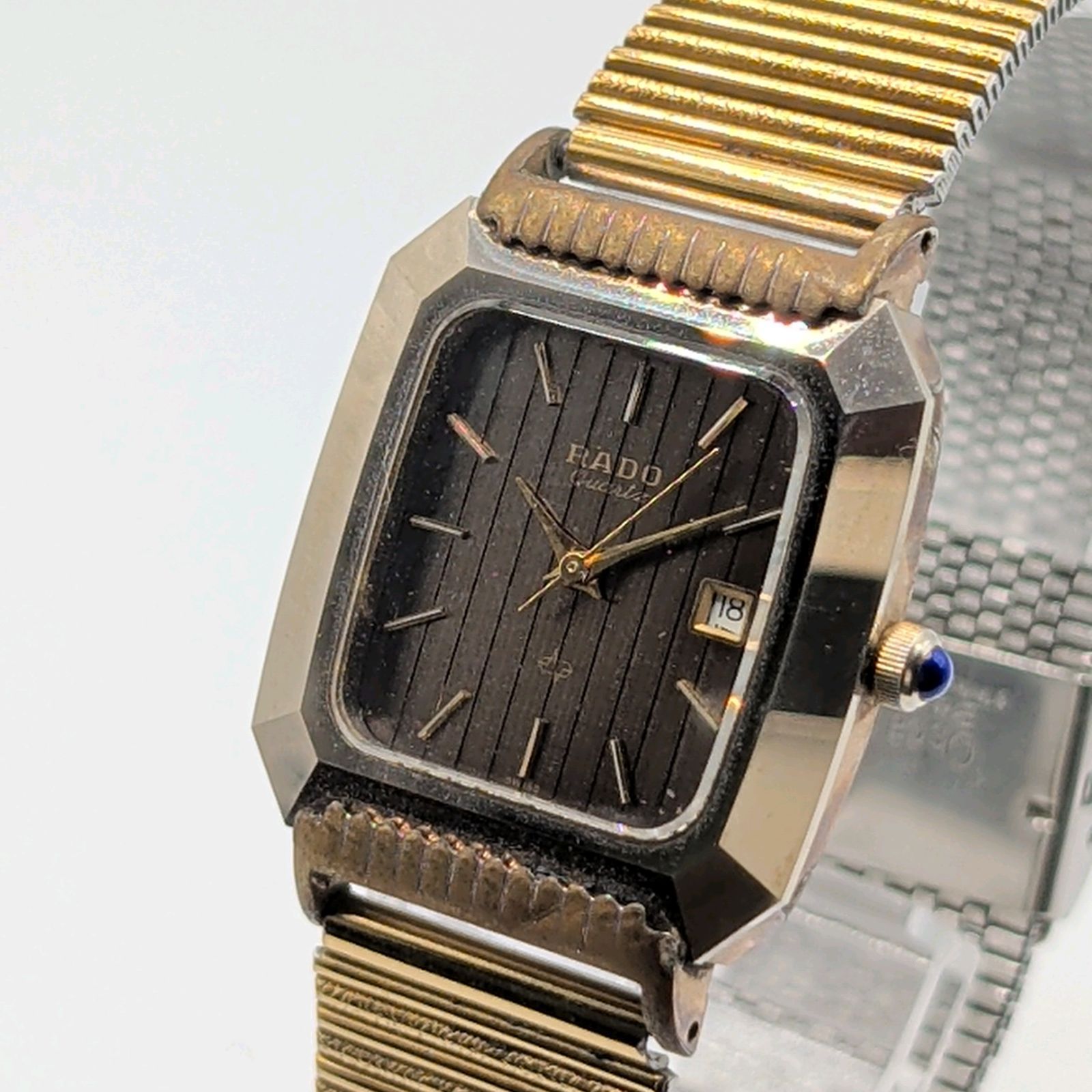 RADO DIASTAR 111.9515.3 Watch Quartz Ladies Gold Square Y2K 00S 