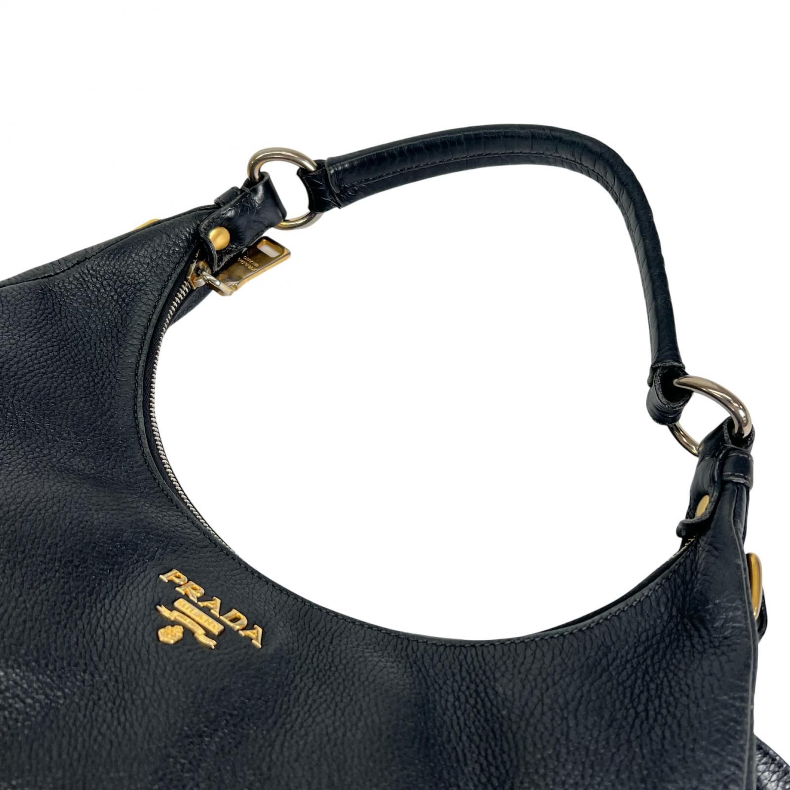 PRADA プラダ ヴィッテロダイノ BR4311 ハンドバッグ カーフ ブラック