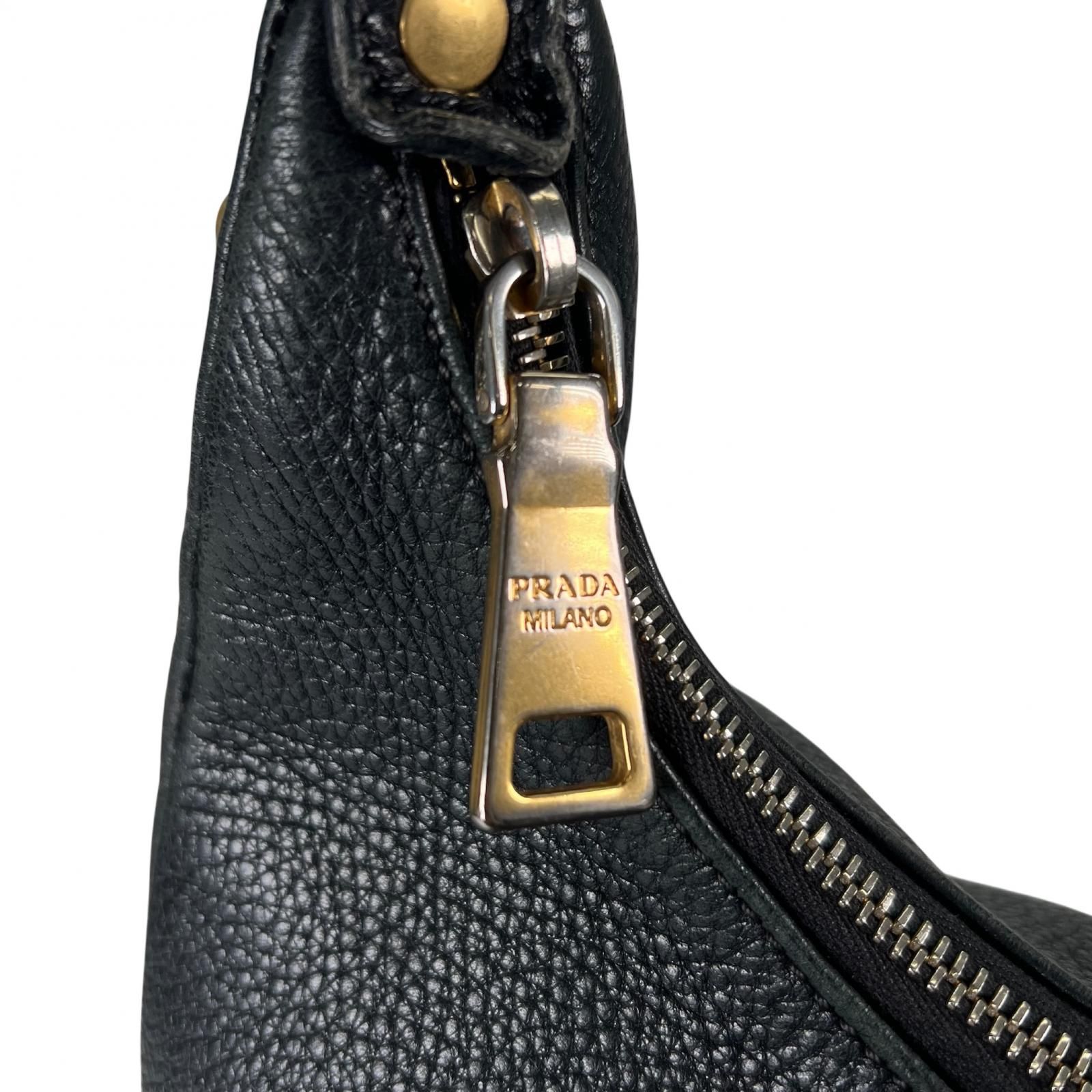 PRADA プラダ ヴィッテロダイノ BR4311 ハンドバッグ カーフ ブラック