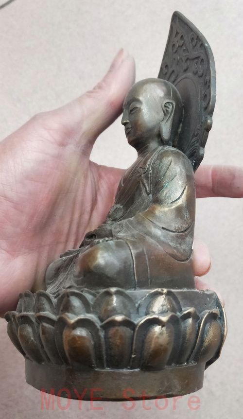 仏教美術 観音菩薩仏像 置物 銅製 仏像 彫刻 開運 風水gy 1216