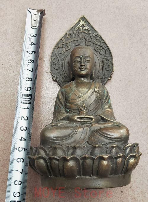 美術品・アンティーク・コレクション 仏教美術 観音菩薩仏像 置物 銅製
